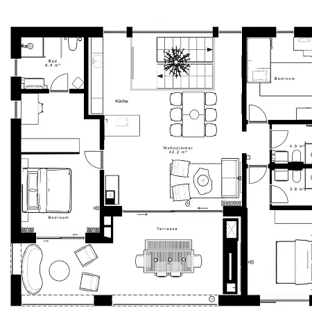 Διαμέρισμα Nautilus-bay - Vierzimmer Penthouse 430 Zavala